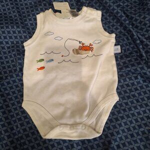 crab with fish onesie  small wonders 6 to 9 months